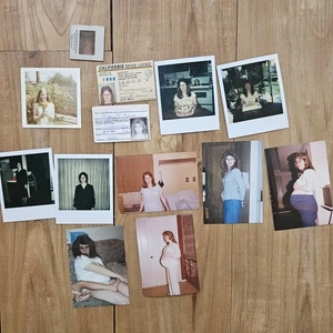 VINTAGE 1970-90'S PPRETTY AMERICAN PREGNANT WOMAN W/ GLASSES ID'S LOT OF PHOTOS - Picture 1 of 11