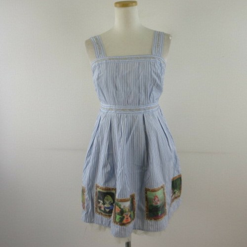 UNDERCOVER Disney Honey Bunch SEGRET pezzo unico senza maniche mini righe blu 2*T557 2 us