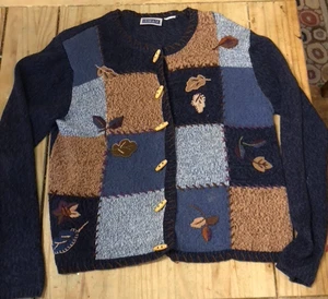 Erika & Co sweater retro size small Autumn design - Picture 1 of 6