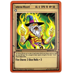 Inferno Wizard 097/150 Uncommon Ward Trading Card Game TCG 1st Edition Gen 2 NM - Picture 1 of 2