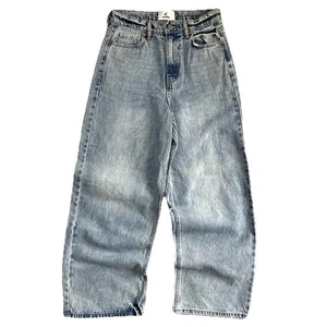 Scuffers Jeans Unisex US 28x29 EU 36 Wide Leg Blue Denim High Rise Skater Baggy - Picture 1 of 11