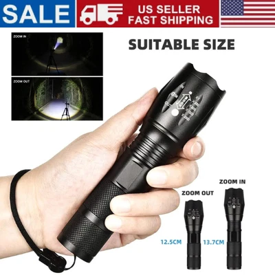 Linterna LED militar táctica súper brillante luz flash súper alta Foto 1 de 4