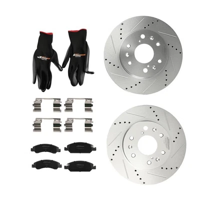 Kit de rotores de freno delanteros + pastillas de freno para Cadillac Escalade ESV2008-2020/EXT 2008-13 Foto 1 de 4