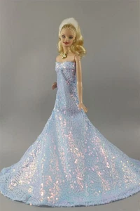Accessories Princess Gown Barbie Dolls Clothes For 11.5" Doll Sequin Toy Fashion - Picture 1 of 5