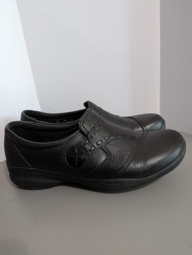 Mocassini comodi Clarks In Motion da donna taglia 11M neri.