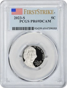 2023-S PROOF GRADED PCGS PR69DCAM JEFFERSON NICKEL - Picture 1 of 1