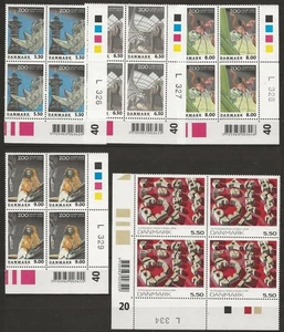 Denmark - Nice Lot With Plate Blocks - Mint Never Hinged - 9 Scans - Picture 1 of 9