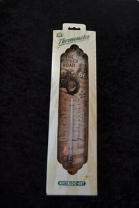Nostalgic Art Thermometer ROUTE 66 Bike Map, Neu - Picture 1 of 1