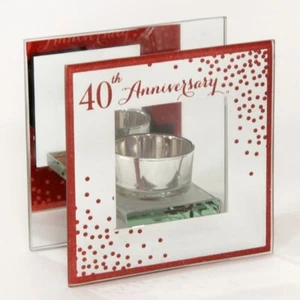 CELEBRATIONS 40TH ANNIVERSARY T LITE HOLDER *EL148 - Picture 1 of 1