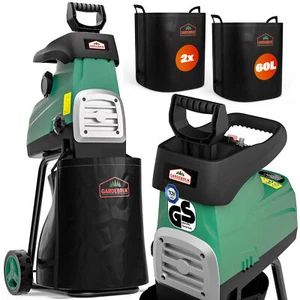GARDEBRUK Leisehäcksler 3100W max Gartenhäcksler Walzenhäcksler Elektro Holz - Bild 1 von 9