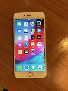 IPhone 6 Plus 64Gb Bianco Vetro rotto ma Complessivamente funzionante. - Foto 1 di 6