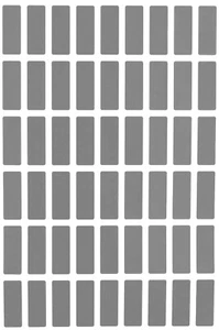 Graues rechteckiges farbiges Etikett in verschiedenen Größen (25 mm x 10 mm - 100 mm x 50 mm) 15 Blatt  - Bild 1 von 17