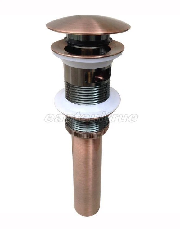 Antiguo desagüe de fregadero de lavabo de latón de cobre con desbordamiento esd051 Foto 1 de 4