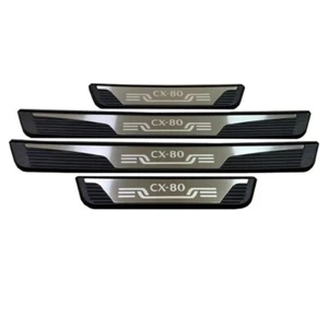 For 2025 Mazda CX-80 Accessories Door Sill Protector Scuff Plate Guard Sticker - Picture 1 of 15
