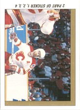1989-90 O-Pee-Chee Stickers Hockey Card #2 Flames/Canadiens/action UR