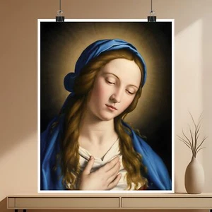 The Madonna Poster, Christian Catholic Fine Art, Wall Decor 11x14 - Picture 1 of 9