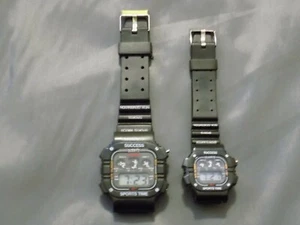 His and Hers Sports Digital LCD  Watch New Battery Time/Date Plastic NEW! - Picture 1 of 3