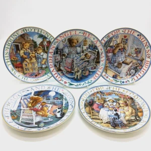 Royal Doulton Franklin Mint Erbstück Teddy Wandteller X5 Linda Hill Griffith LE - Bild 1 von 22