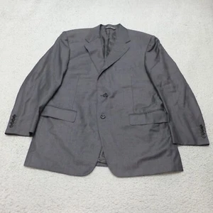 Canali Suit Jacket Mens 40R Gray Italy Made Wool Two Button Blazer - Picture 1 of 15