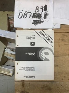 JOHN DEERE 216 WALK-BEHIND ROTARY TILLER OPERATORS MANUAL OM-M70358 NOS - Picture 1 of 9