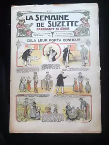LA SEMAINE DE SUZETTE N° 28 08/1912 BONHEUR LITTÉRATURE/FRANCE/JEUNESSE 840 - Bild 1 von 1