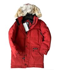 Canada Goose Men Emory Parka Jacket Small S Red Trim Fur authentic NWT 2580M