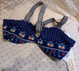100% Genuine Roxy Beach Bra Printed Large Ideal for Beach  - Picture 1 of 6