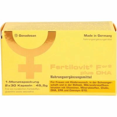 GONADOSAN DISTRIBUTION GMBH FERTILOVIT For2 plus DHA Kapseln 60 St PZN16754439