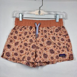 Patagonia Baggies Shorts Floral Print Recycled Nylon Swim Trunks Kids Sz Large - Picture 1 of 10