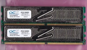 2GB 2x1GB OCZ OCZ2P800R22GK DDR2-800 PC2-6400 PLATINUM REV 2 Memory Kit Gamer - Picture 1 of 2