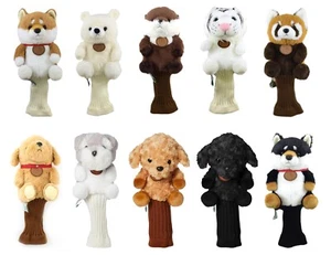 Cute Sales Stuffed Animal Golf Club Headcovers 10 variations from Japan New - Picture 1 of 25