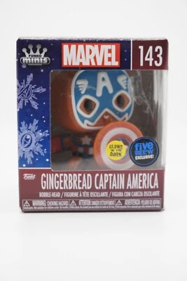 Funko Mini - Marvel - Gingerbread - GITD Capitán América - #143 - NUEVO EN CAJA Foto 1 de 4