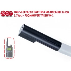FNB-52-LI PACCO BATTERIA RICARICABILE Li-Ion 3,7Volt - 700mAH PER YAESU VX-1 - Zdjęcie 1 z 2