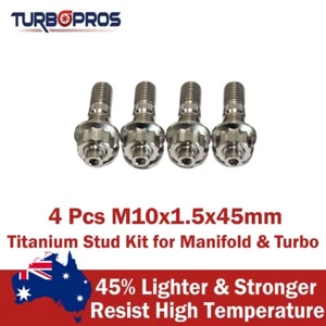 4 Pcs M10x1.5x45mm Titanium Stud Kit for Manifold & Turbo - Bild 1 von 4