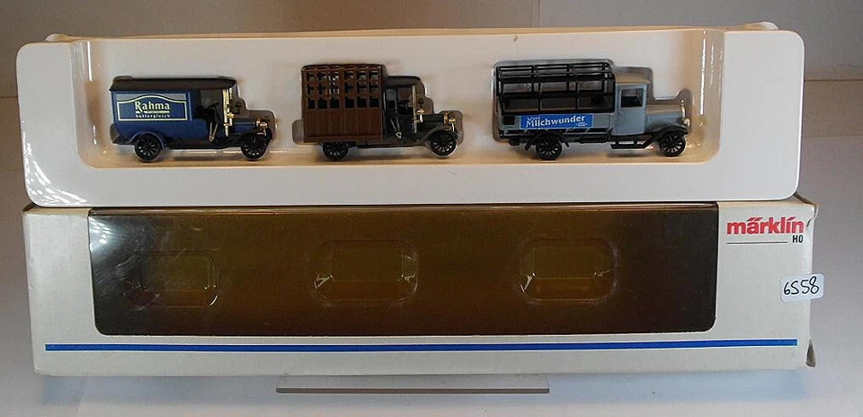 Märklin H0 Nr. 1888 Oldtimer Lieferwagen 3er Set in OVP #6558 - Bild 1 von 1