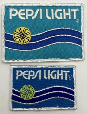 Vintage Pepsi Light Patches Embroidered Sew On Iron Soda Soft Drink Lemon - Image 1 of 4