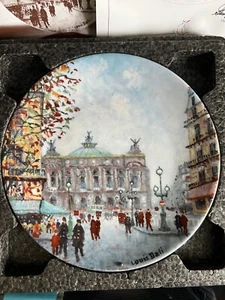 Henri D’arceau & Fils Limoges France L’Opera Plate #BG992 W/Certif & Hangar - Picture 1 of 11