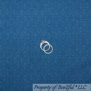 BonEful Fabric FQ Cotton Quilt Flannel Blue Navy Hunt Boy Polka Dot Stripe Cabin - Picture 1 of 8