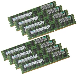 HP 8x 16GB 128GB 752369-081 774172-001 726719-B21 DDR4 ECC RAM PC4-2133P-R REG - Foto 1 di 1