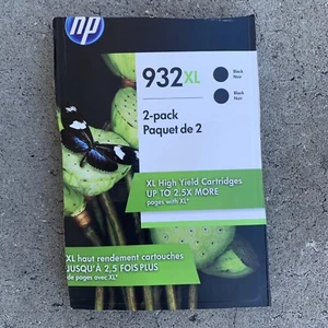 Cartuchos de tinta negros originales HP 932XL CR315BN con fecha 2/2021 - Paquete de 2 - Imagen 1 de 3