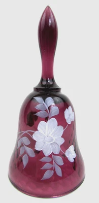 5249 Fenton фиолетовый бриллиант оптический колокол вручную подписанный / наклейка - Изображение 1 из 3