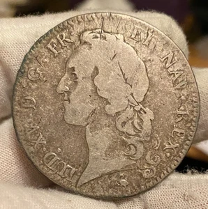 Frankreich 1768n A ~ Silber ECU ~ Louis XV ~ Paris Mint ~ Reiher Privy - Bild 1 von 6