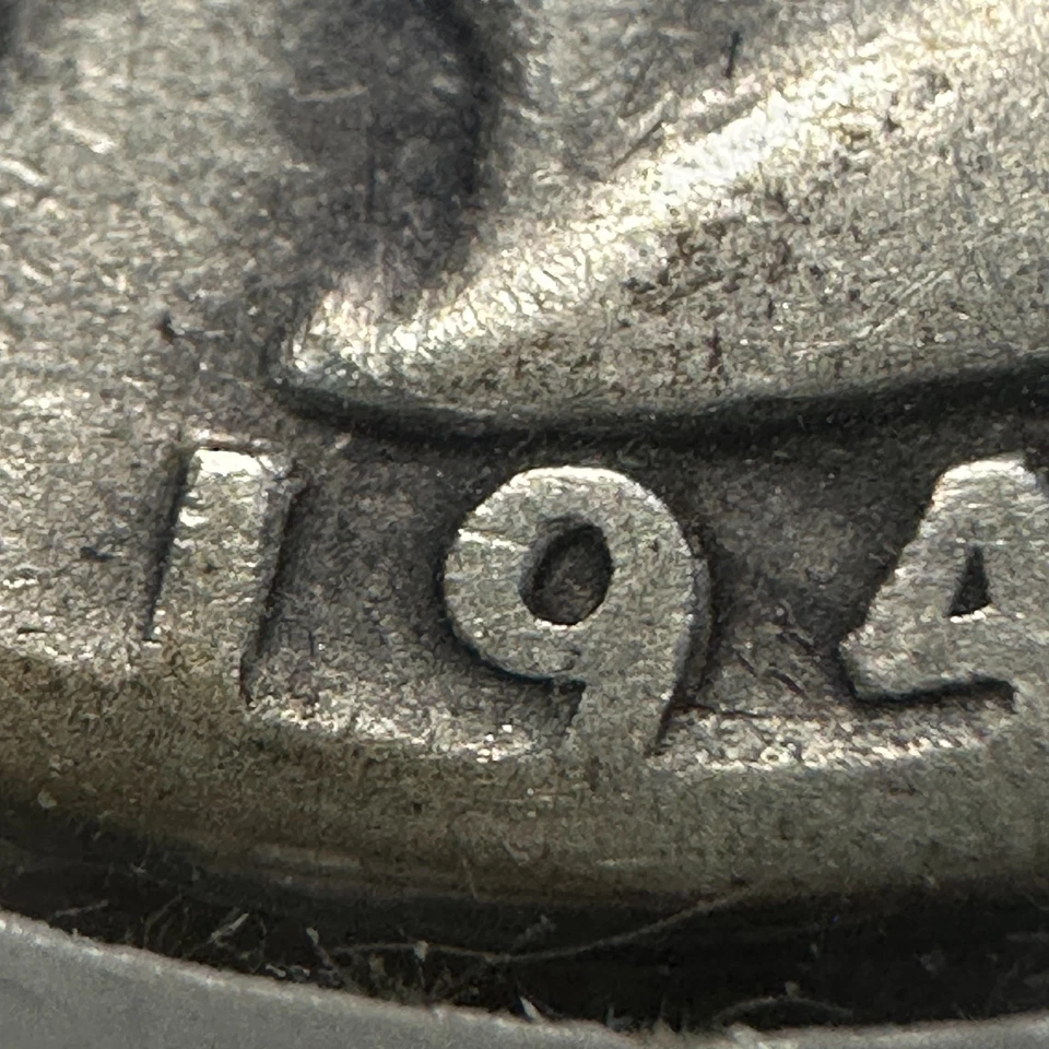 1943-S DOUBLE DIE OBVERSE, DDO, 25C Washington Quarter, SILVER (85588) - Image 1 of 4