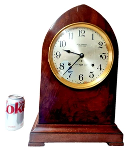 Huge 18 3/4" Seth Thomas Sonora Bell Chiming Bracket Clock With 2 Movements - Picture 1 of 11