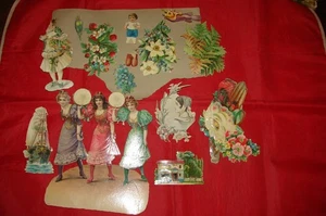 LOT D'IMAGES CHROMOS DECOUPIS - Picture 1 of 3