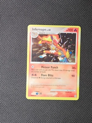 Pokemon Infernape LV. Tarjeta de colección 40 5/130 holograma raro diamante y perla TCG Foto 1 de 4