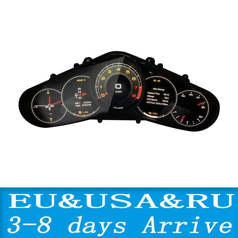 Velocímetro de cuadro de instrumentos digital con pantalla LCD para Porsche Cayenne 2012-2016 Foto 1 de 1
