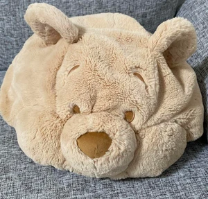 Tokyo Disney Resort Winnie the Pooh Fluffy Beige Plush Hat Fun Cap - Picture 1 of 3
