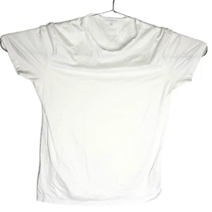 Camiseta interior Ermenegildo Zegna para hombre cuello redondo manga corta blanca talla mediana - Imagen 1 de 5