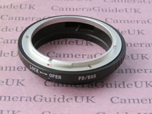 FD-EOS Halterung Adapter Ring für Canon FD Objektiv auf EOS EF/EF-S 5ds R, 7D, 6D, 5D, 80D - Bild 1 von 5